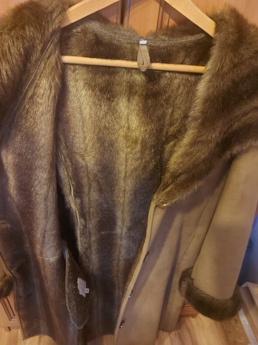 Kożuch, futro ze skóry ekologicznej