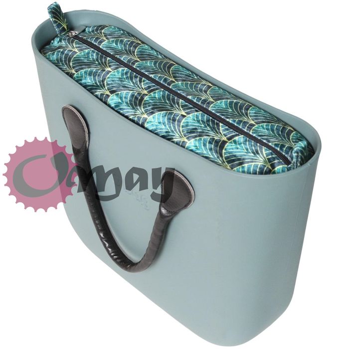organizer OBAG STANDARD welur elegancki 2 kieszenie wkład OMAY