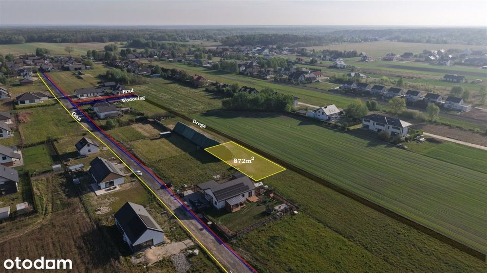 Działka budowlana w Zaborówku gm. Leszno - Widok 5