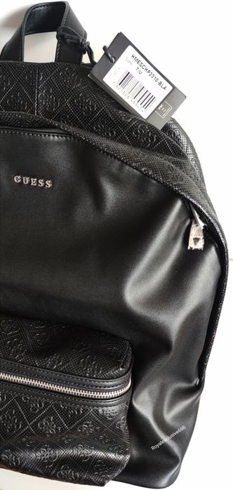 GUESS plecak unisex skóra naturalna ORYGINALNY nowy czarny