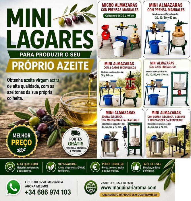 Lagar de azeite com Prensa com Macaco