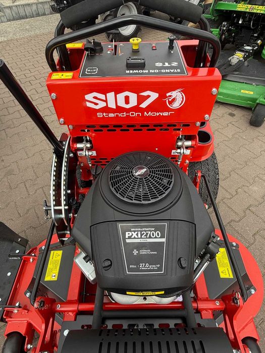 Kosiarka Stand ON stojąca Lezard ZTS S107 zero skręt hydro 27km Briggs  mulczer