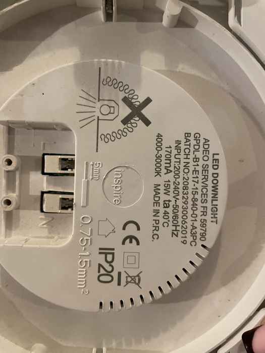 2 sztuki lamp sufitowych