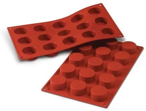 Silikomart Sf027 Petit-fours (циліндр) 15 осередків 40х20 мм