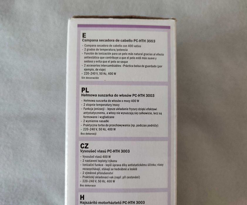 Suszarka Do Włosów Hełmowa Proficare PC-HTH 3003