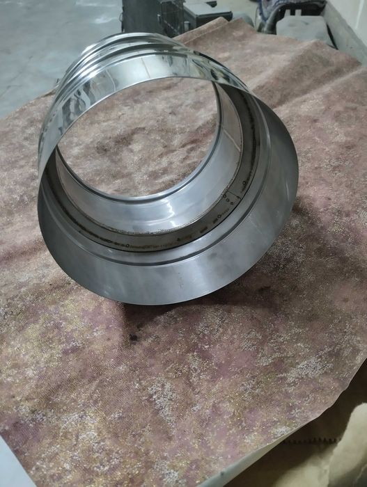 Перехідник з котла на сендвіч трубу нержавійки.