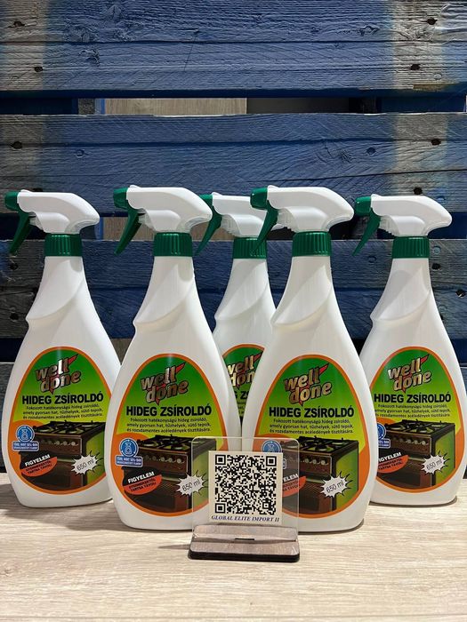 Well done для чищення від жиру 0.650мл спрей та запаска 1л. Антижир