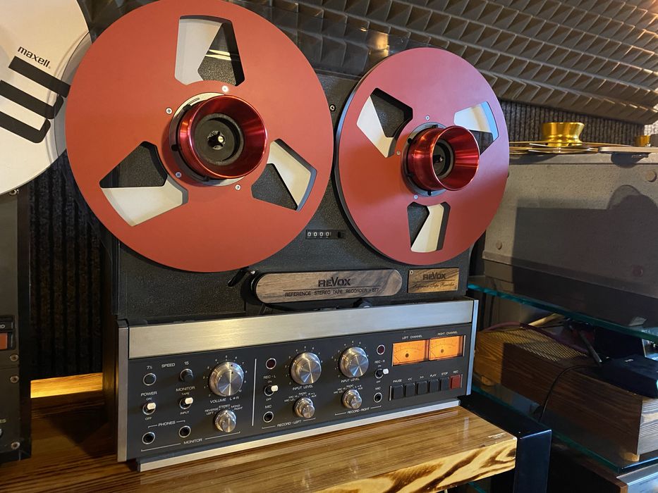 Revox B77 nakladki ozdobne - osłona glowic, nożyk do taśmy.