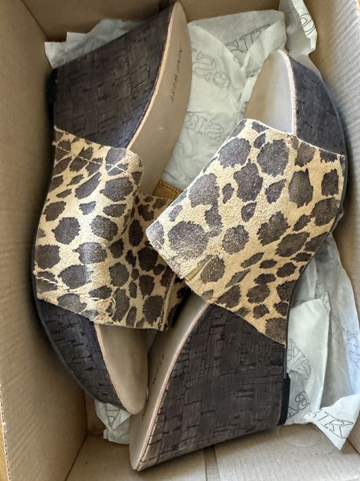 Klapki na koturnie Nine West rozm 38