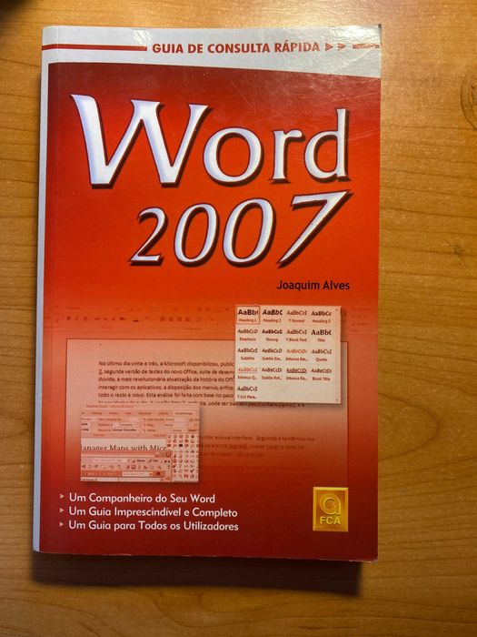 Livro Word 2007 – Guia de Consulta Rápida (Joaquim Alves)