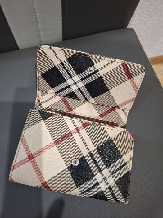 Portmonetka w krate Burberry