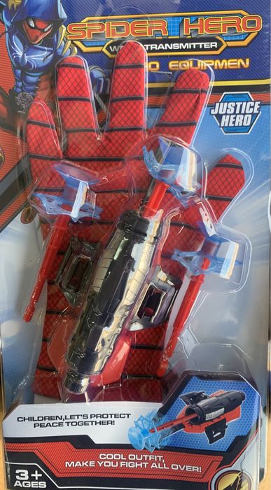 Luva lança teias homem aranha