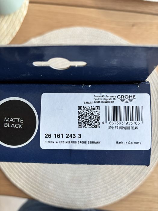 Sluchawka prysznicowa Grohe Tempesta 2 strumienie CZARNY MAT