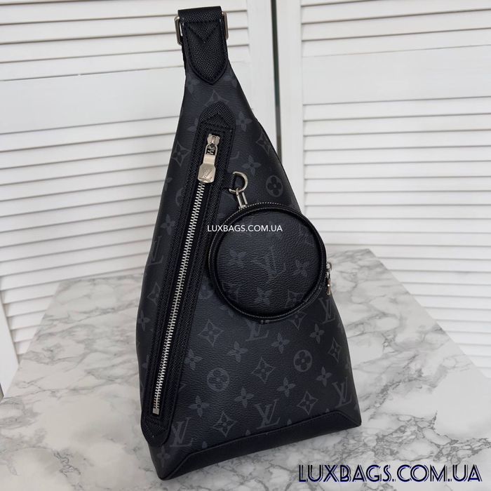 Мужская нагрудная сумка слинг Louis Vuitton Duo Луи Виттон