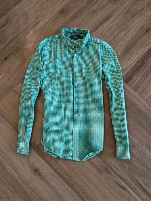 Koszula Polo Ralph Lauren  Rozmiar *S Kratka Green White