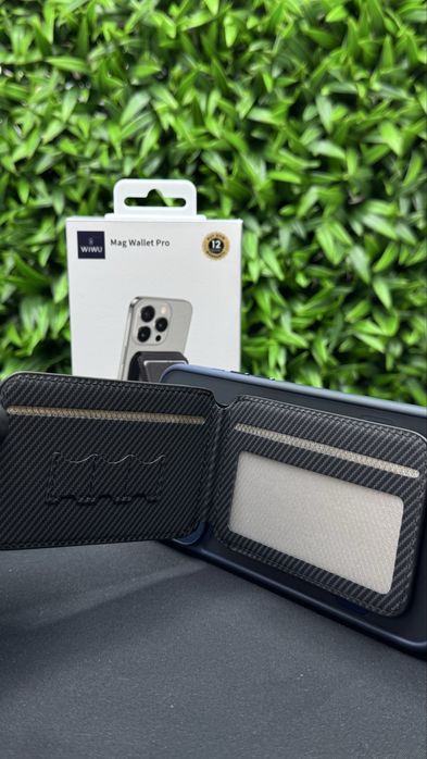 Картхолдер WIWU Mag Wallet Pro MW-003 Kevlar Black Чорний