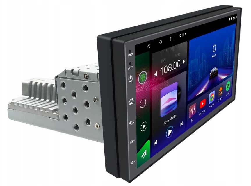 NOWE radio samochodowe 1 DIN 7" ANDROID 14 GPS 2 GB RAM RDS WFI
