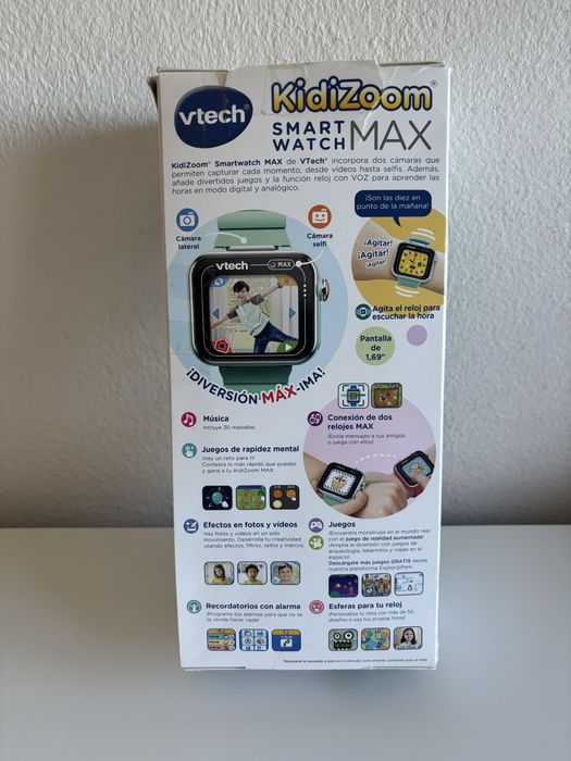 VTech KidiZoom Smartwatch MAX Verde Água | Câmara Dupla