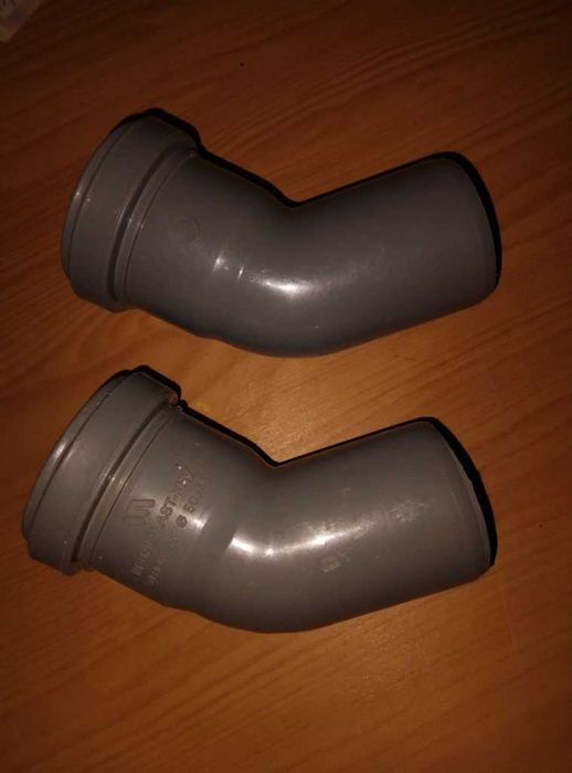 Труба нова каналізація 50/45° сантехніка дві штуки