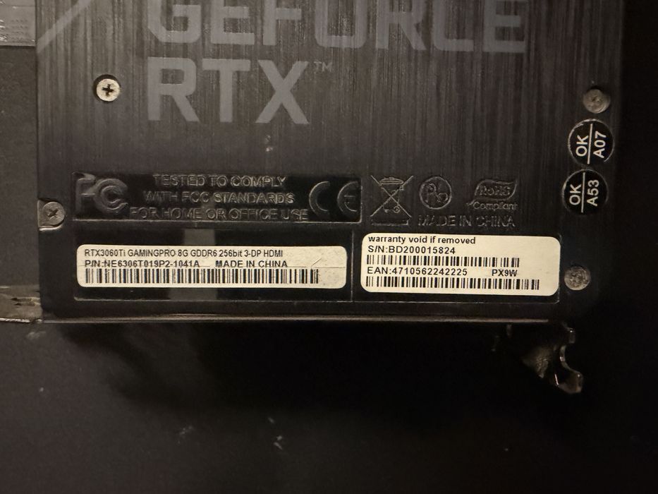 Palit GamingPro RTX 3060 TI 8GB