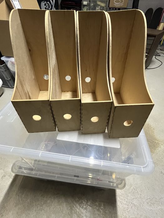 Suportes de madeira para livros