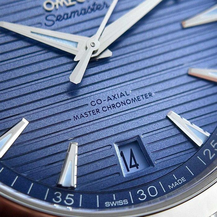 чоловічий наручний годинник Omega Seamaster 150m Aqua Terra Summer Blue