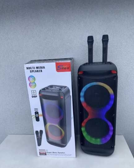 Акустична портативна колонка система з пультом та мікрофоном Bluetooth