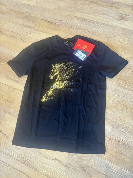 Nowa czarna koszulka Armani Exchange Unisex S