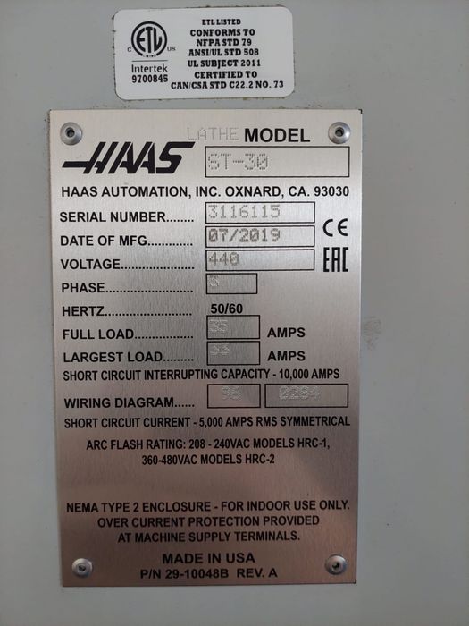 Maszyna CNC Haas ST-30