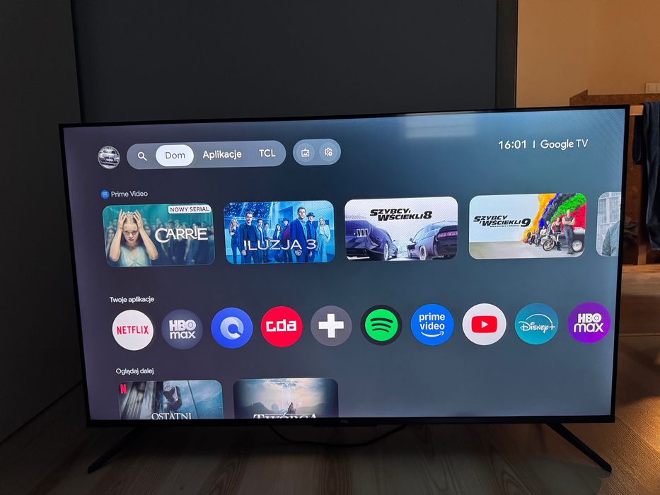 Telewizor TCL 50” P735 4K Google TV – bardzo dobry stan!