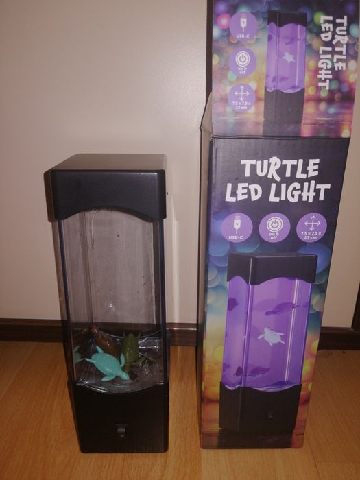 Nowa lampa LED pływające żółwie