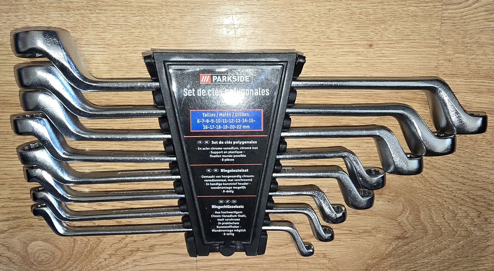 Набір накидних двосторонніх ключів Parkside 8 шт Двосторонні накидні к