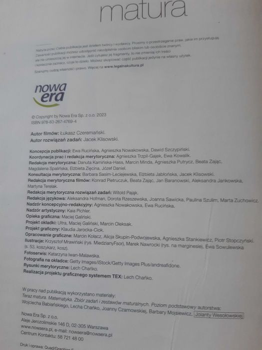 Nowa teraz matura MATEMATYKA