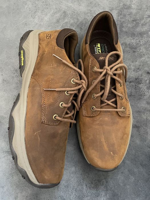 Оригінальні шкіряні кросівки черевики  Skechers Craster Fenzo 46/30см