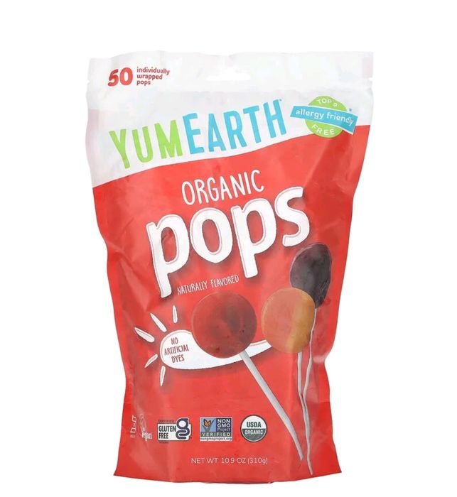 Органические леденцы YumEarth с iHerb