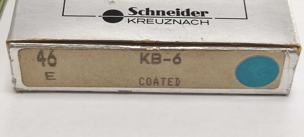 Filtro B+W Schneider  46mm KB-6 novo - para maquinas fotográficas