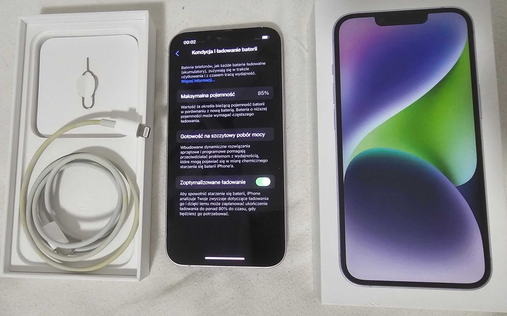 Iphone 14 128gb 85% baterii