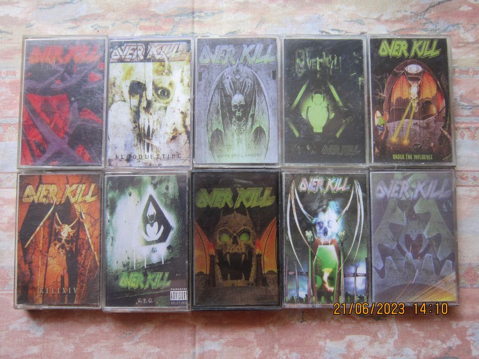 аудіокасети Death,Cannibal Corpsе,Napalm Deth,Sepultura,Pantera