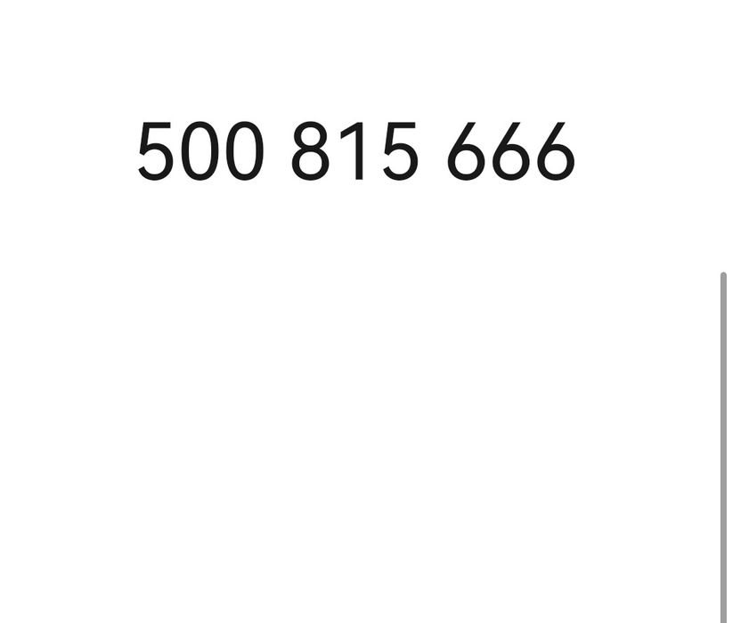 Złoty numer 500 XYZ 666