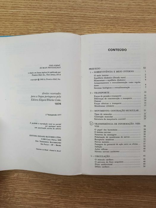 Livro de Fisiologia Humana (1977)