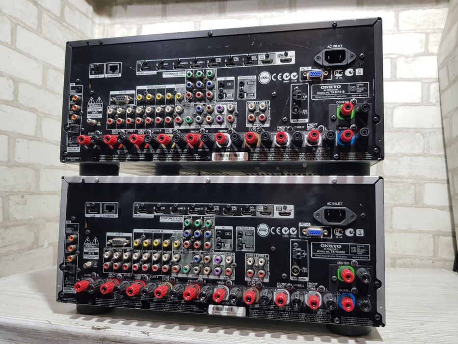 Moщь! 7.2 AV ресивер ONKYO TX-NR818, *7x180 Вт, HDMI,USB,4K, б/у