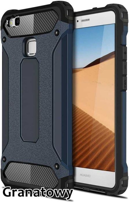 Case Etui Pancerne Armor do Huawei P9 Lite + Szkło Hartowane