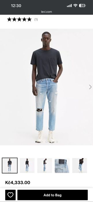 Levis Made&Crafted Draft Taper  джинси 34/30