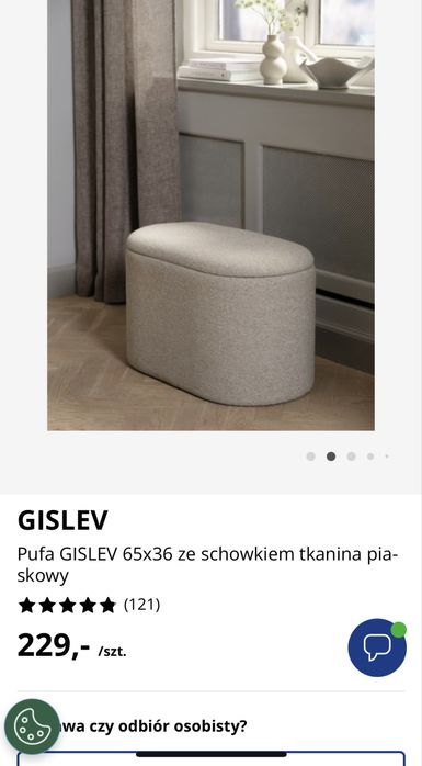 Puf JYSK Gislev jak nowy