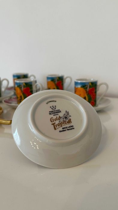 Conjunto de 6 Chávenas de Café - Porcelana Schmidt
