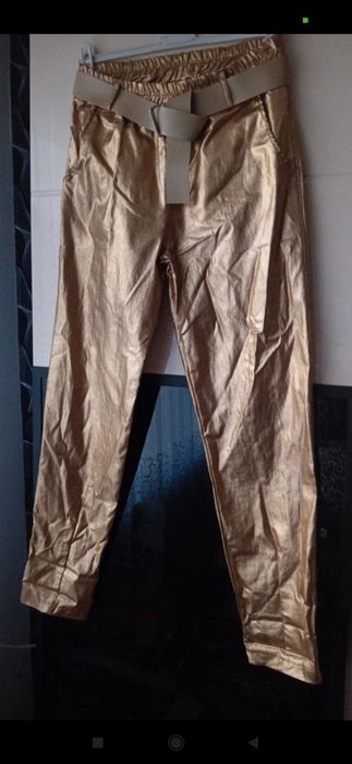 Spodnie damskie włoskie nowe pas do 95