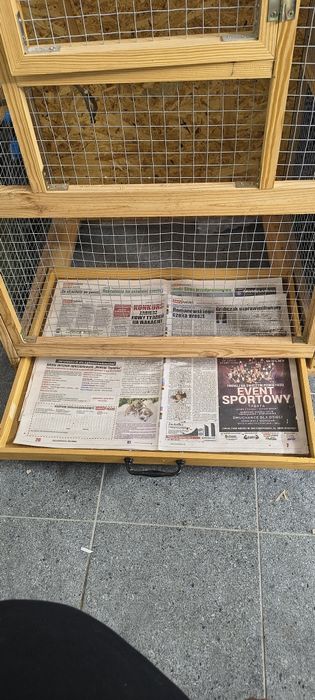 Woliera klatka na ptaki na kółkach