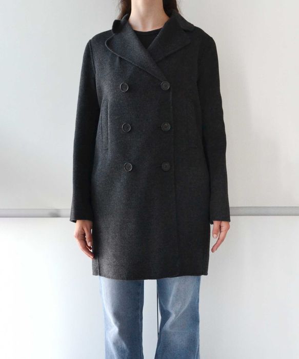 MAX MARA пальто ангора кролик шерсть Оригинал серое новое