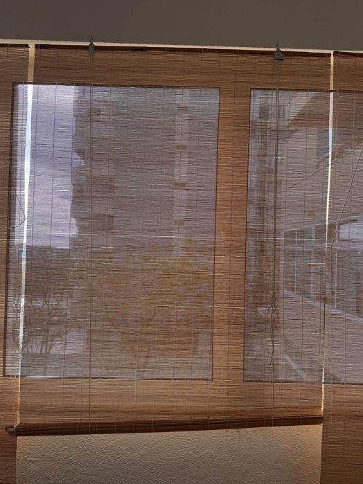Estores de bambu natural Castanho claro, 90 x 175 cm