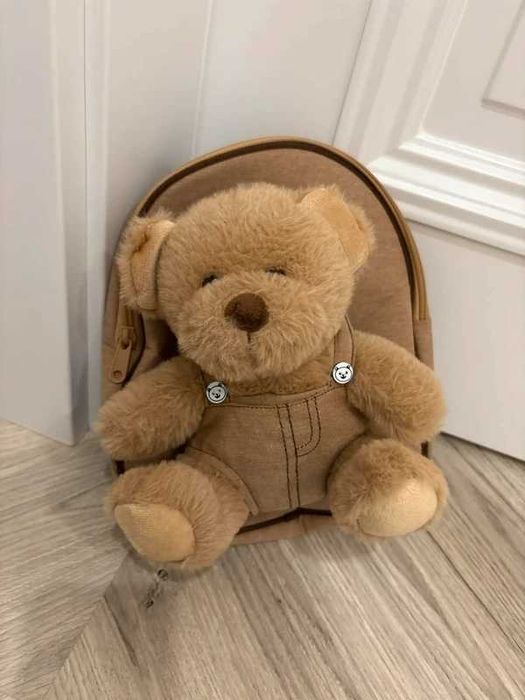 Brązowy Plecak z Misiem